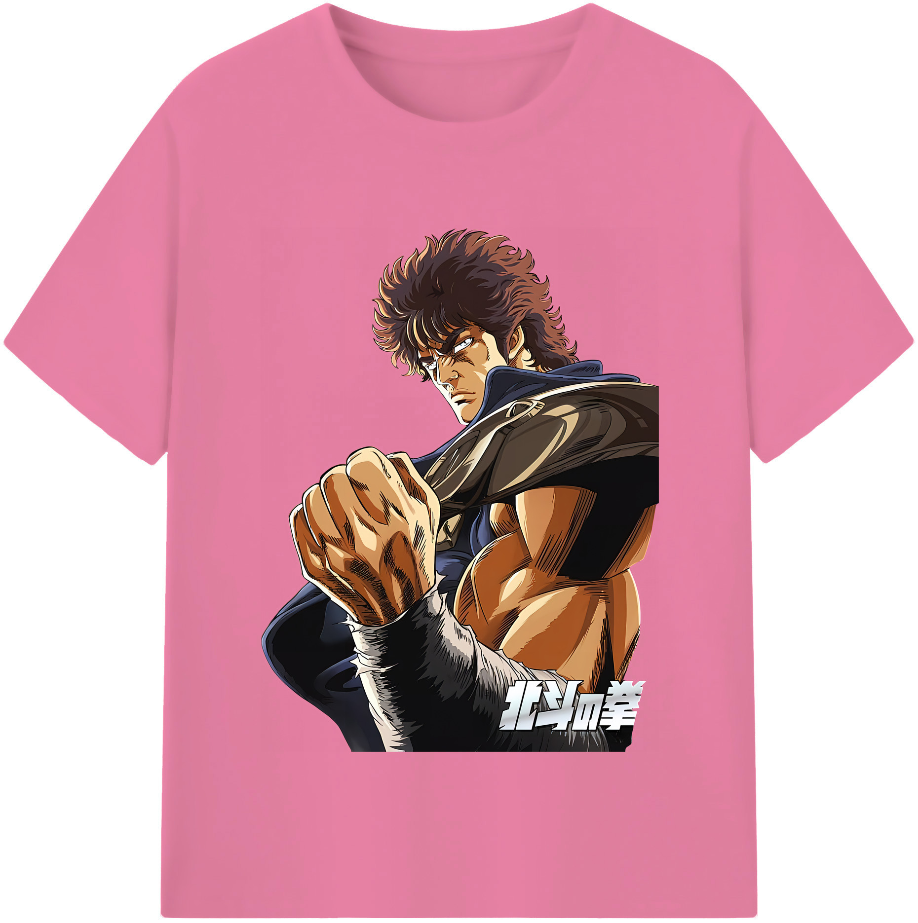 （画像用） 北斗の拳 Fist of the North Star 綿100％半袖Tシャツ（フロントプリント）